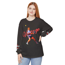 Load image into Gallery viewer, VINTAGE THE FLYEST (UNISEX) LONG SLEEVE TEE WHITE AND INFERED