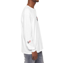 Load image into Gallery viewer, VINTAGE STAY P&amp;C LONG SLEEVE TEE BLACK AND INFERED (UNISEX)