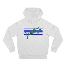 Load image into Gallery viewer, VINTAGE STARS AND STRIPES GREEN AND BLUE (UNISEX) HOODIE