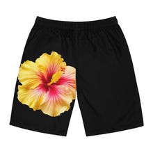 Load image into Gallery viewer, VINTAGE (WELCOME TO BOTANY 101 YELLOW FLOWER) ON BLACK  SHORTS