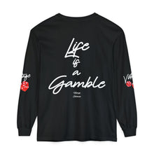 Load image into Gallery viewer, VINTAGE LIFE IS A GAMBLE (UNISEX) WHITE INK