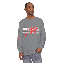 Load image into Gallery viewer, VINTAGE STARS AND STRIPES LONG SLEEVE (UNISEX) INFERRED AND WHITE INK