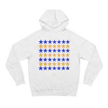 Load image into Gallery viewer, VINTAGE STARS AND STRIPES GOLD AND BLUE (UNISEX) HOODIE