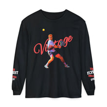 Load image into Gallery viewer, VINTAGE THE FLYEST (UNISEX) LONG SLEEVE TEE WHITE AND INFERED