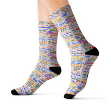 Load image into Gallery viewer, VINTAGE 50 FOR 50 (50 YEARS 50 ALBUMS) SOCKS (WHITE)