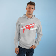 Load image into Gallery viewer, VINTAGE STARS AND STRIPES UNISEX HOODIES (WHITE AND ROSE RED)