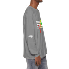 Load image into Gallery viewer, VINTAGE STARS AND STRIPES LONG SLEEVE (UNISEX) ROY G BIV AND WHITE INK