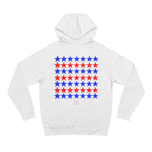 Load image into Gallery viewer, VINTAGE STARS AND STRIPES BLUE AND RED (UNISEX) HOODIE