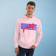Load image into Gallery viewer, VINTAGE STARS AND STRIPES BLUE AND RED (UNISEX) HOODIE
