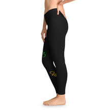 Load image into Gallery viewer, VINTAGE QUAD COLOR Stretchy Leggings (BLACK)