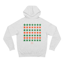 Load image into Gallery viewer, VINTAGE STARS AND STRIPES ORANGE AND LIME UNISEX HOODIE
