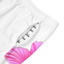 Load image into Gallery viewer, VINTAGE (WELCOME TO BOTANY 101 PINK FLOWER) ON WHITE SHORTS