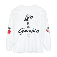 Load image into Gallery viewer, VINTAGE LIFE IS A GAMBLE (UNISEX) BLACK INK