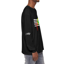 Load image into Gallery viewer, VINTAGE STARS AND STRIPES LONG SLEEVE (UNISEX) ROY G BIV AND WHITE INK