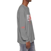 Load image into Gallery viewer, VINTAGE STARS AND STRIPES LONG SLEEVE (UNISEX) INFERRED AND WHITE INK