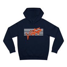 Load image into Gallery viewer, VINTAGE STARS AND STRIPES HOODIE (UNISEX) WHITE AND ORANGE