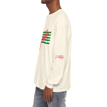 Load image into Gallery viewer, VINTAGE STARS AND STRIPES LONG SLEEVE (UNISEX) WATERMELON INK