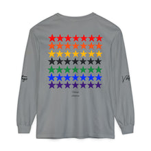 Load image into Gallery viewer, VINTAGE STARS AND STRIPES LONG SLEEVE (UNISEX) ROY G BIV &amp; BLACK INK