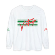Load image into Gallery viewer, VINTAGE STARS AND STRIPES LONG SLEEVE (UNISEX) WATERMELON INK