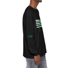 Load image into Gallery viewer, VINTAGE STARS AND STRIPES LONG SLEEVE (UNISEX) GREEN AND WHITE INK