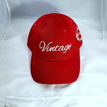 Load image into Gallery viewer, VINTAGE DAD HAT (RED AND WHITE)