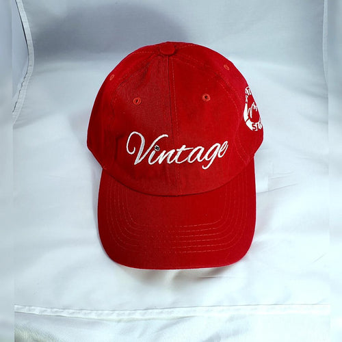 VINTAGE DAD HAT (RED AND WHITE)