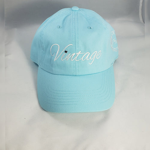 Vintage Dad Hat Mint and White