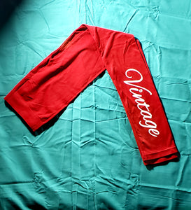 Vintage Leggings (Red) (CLEARANCE)