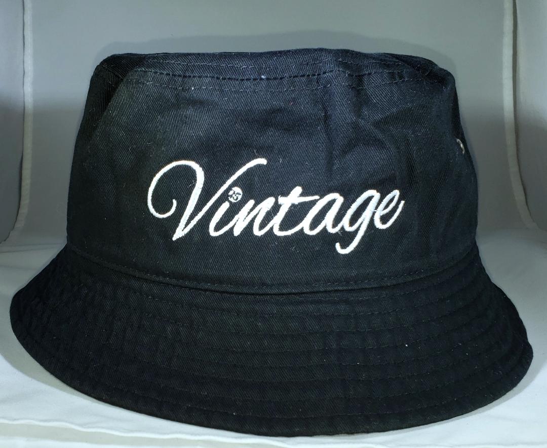Vintage Bucket Hat Black (PRE ORDER ONLY)